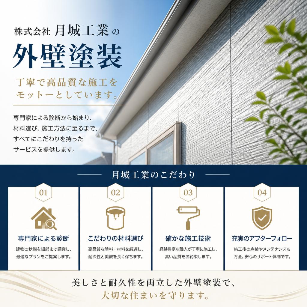 当社の外壁塗装の特徴